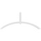 Ekena Millwork Archdale Architectural Grade PVC Gable Bracket, 96"W x 40"H x 4"D x 4"F, 10/12 Pitch GBP096X40X0404ARC00 - alternate 4